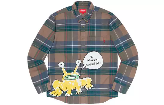 Рубашка унисекс Supreme, цвет Coffee