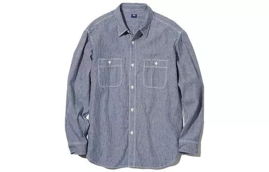 Рубашка унисекс UNIQLO, цвет Blue