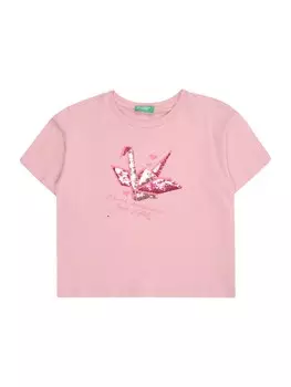 Рубашка UNITED COLORS OF BENETTON, цвет Rose/Rose/Dusky pink