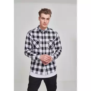 Рубашка Urban Classics Basic Flannel, черный