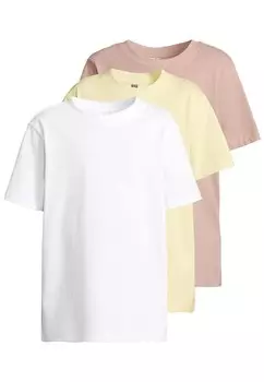 Рубашка Urban Classics, цвет Pastel yellow/Powder/White