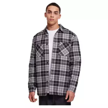 Рубашка Urban Classics Padded Checked, черный