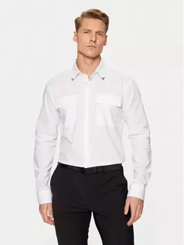 Рубашка узкого кроя Hugo, белый