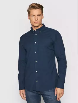 Рубашка узкого кроя Jack&Jones, синий