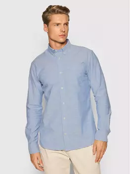 Рубашка узкого кроя Jack&Jones, синий