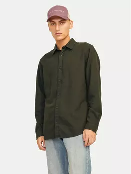 Рубашка узкого кроя Jack&Jones, зеленый