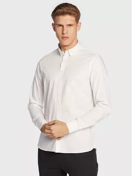 Рубашка узкого кроя Solid, белый
