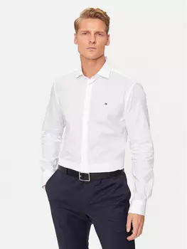 Рубашка узкого кроя Tommy Hilfiger, белый