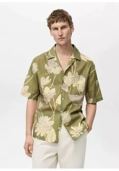 Рубашка VENEZIA Mango, зеленый