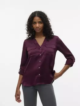 Рубашка VERO MODA Blouse LOU, фиолетовый