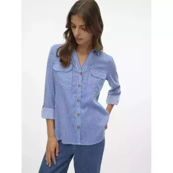 Рубашка Vero Moda Bumpy New, синий