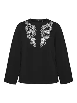 Рубашка Vero Moda Curve GIRA, черный