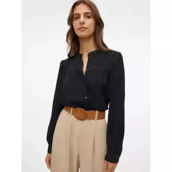 Рубашка Vero Moda Emma Lace, черный