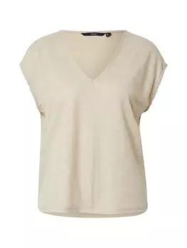 Рубашка VERO MODA VMVIPS, бежевый