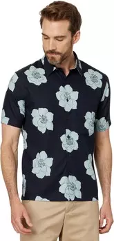 Рубашка Vince Apple Blossom Short Sleeve, цвет Coastal/Ceramic Blue