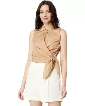 Рубашка Vince Sleeveless Wrap, цвет Dune