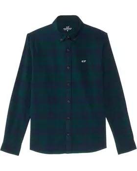 Рубашка Vineyard Vines Plaid Flannel Shirt, цвет Charlgreen