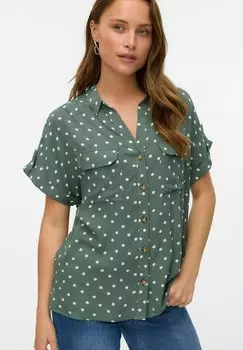 Рубашка VMBUMPY Vero Moda, зеленый