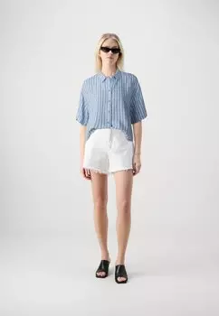 Рубашка Vmlinn Shirt Vero Moda, темно-синяя