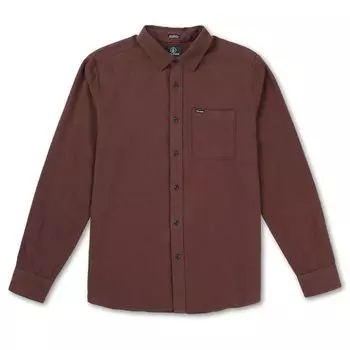 Рубашка Volcom Caden Solid, цвет Mahogany