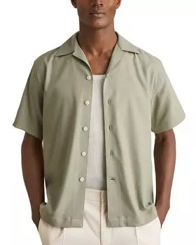 Рубашка в ёлочку Camp REISS, зеленый