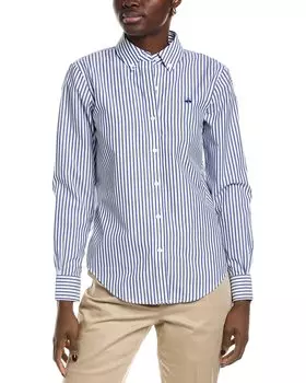 Рубашка в полоску Brooks Brothers, синий