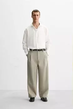 Рубашка в полоску ZARA, цвет striped