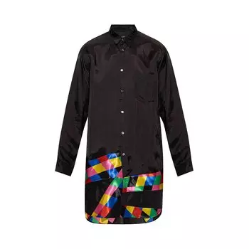 Рубашка в стиле пэчворк Comme des Garons Homme Plus, цвет Черный