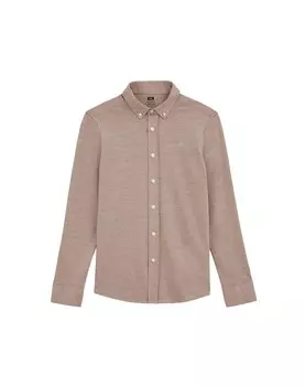 Рубашка WE Fashion Regular fit Button Up, бежевый