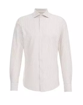 Рубашка WE Fashion Slim fit Button Up, бежевый