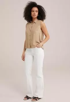 Рубашка WE Fashion, зеленая