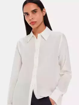 Рубашка Whistles Ultimate Silk, слоновая кость