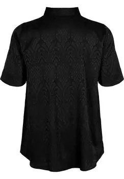 Рубашка With Textured Pattern Zizzi, черная