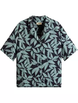 Рубашка Woolrich с цветочным принтом, синий