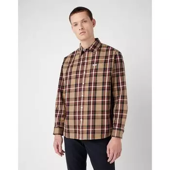 Рубашка Wrangler 1 Pkt, коричневый