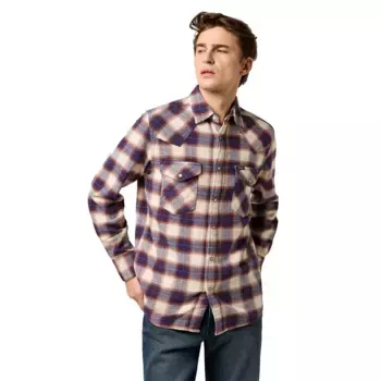 Рубашка Wrangler Western Regular Fit, бежевый