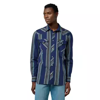 Рубашка Wrangler Western Regular Fit, синий