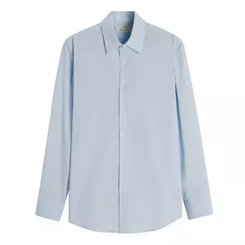 Рубашка Zara Origins Regular Fit, голубой