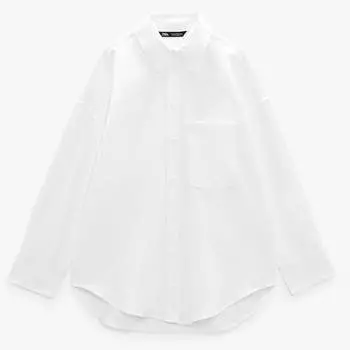 Рубашка Zara Oxford, белый