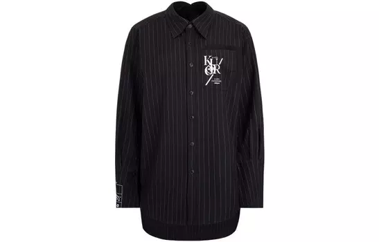 Рубашка женская черная Evisu