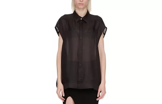 Рубашка женская черная Rick Owens