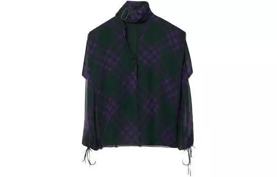 Рубашка женская фиолетовая Burberry