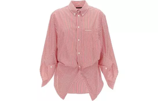 Рубашка женская красная Balenciaga