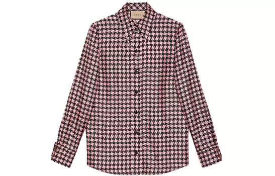 Рубашка женская розовая Gucci