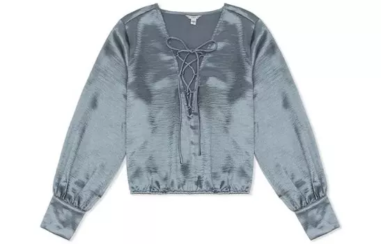 Рубашка женская винтажная зеленая Guess