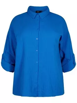 Рубашка Zizzi Blouse VVIVU, синий
