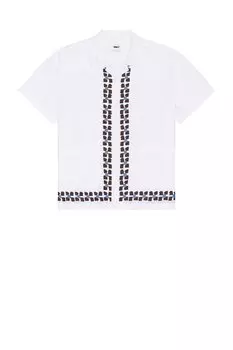 Рубен тканая рубашка Obey, white multi