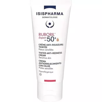 Ruboril Expert 50+ Тональный увлажняющий крем SPF для лица Isispharma