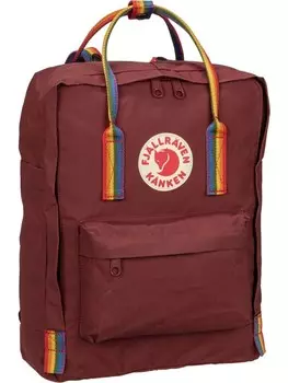 Рюкзак FJLLRVEN Rucksack / Backpack Kanken Rainbow, цвет Ox Red/Rainbow Pattern