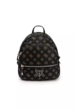 Рюкзак Guess с принтом, коричневый